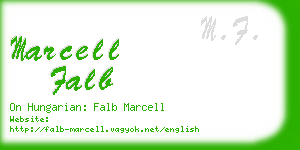 marcell falb business card